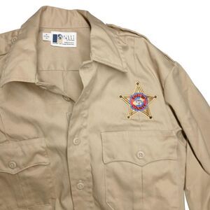 Vintage-Shelby County Sheriff Uniform  Shirt – SIZE Large